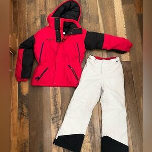 Columbia 2pc winter snow DOWN coat ski SET boy 14-16
